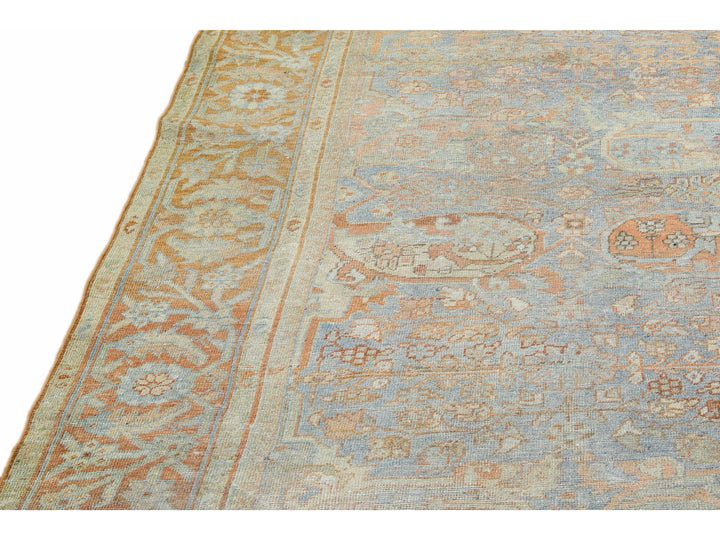 Antique Sultanabad Wool Rug 9 X 12