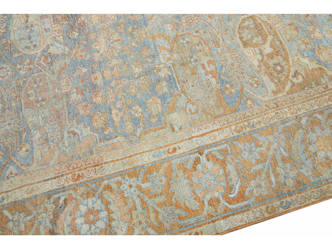 Antique Sultanabad Wool Rug 9 X 12
