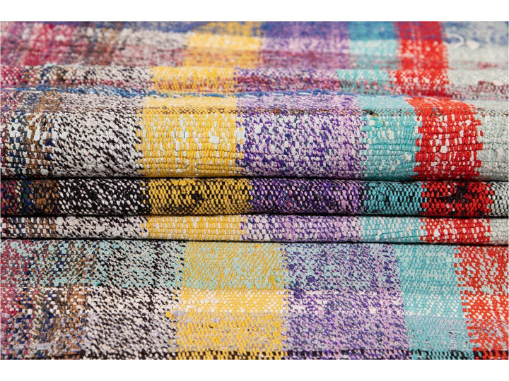 Vintage Flat-Weave Wool Runner 4 X 13