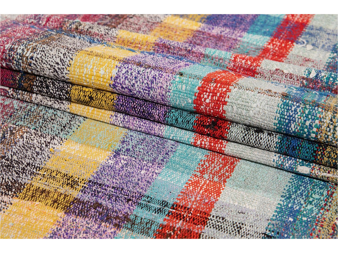 Vintage Flat-Weave Wool Runner 4 X 13