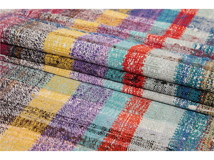 Vintage Flat-Weave Wool Runner 4 X 13