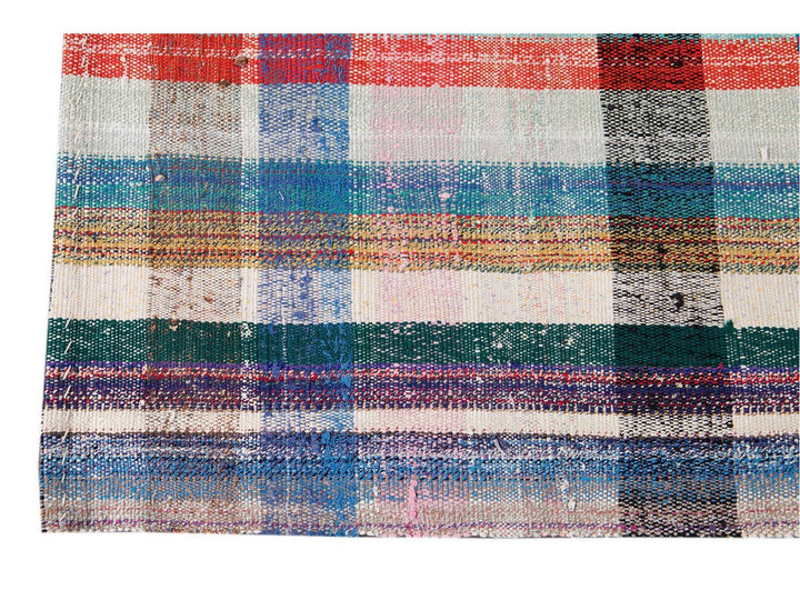 Vintage Flat-Weave Wool Runner 4 X 13