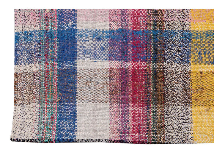 Vintage Flat-Weave Wool Runner 4 X 13