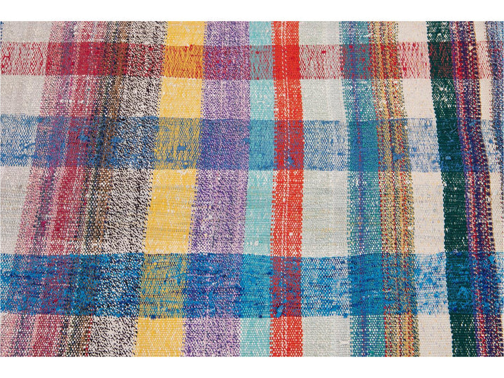 Vintage Flat-Weave Wool Runner 4 X 13