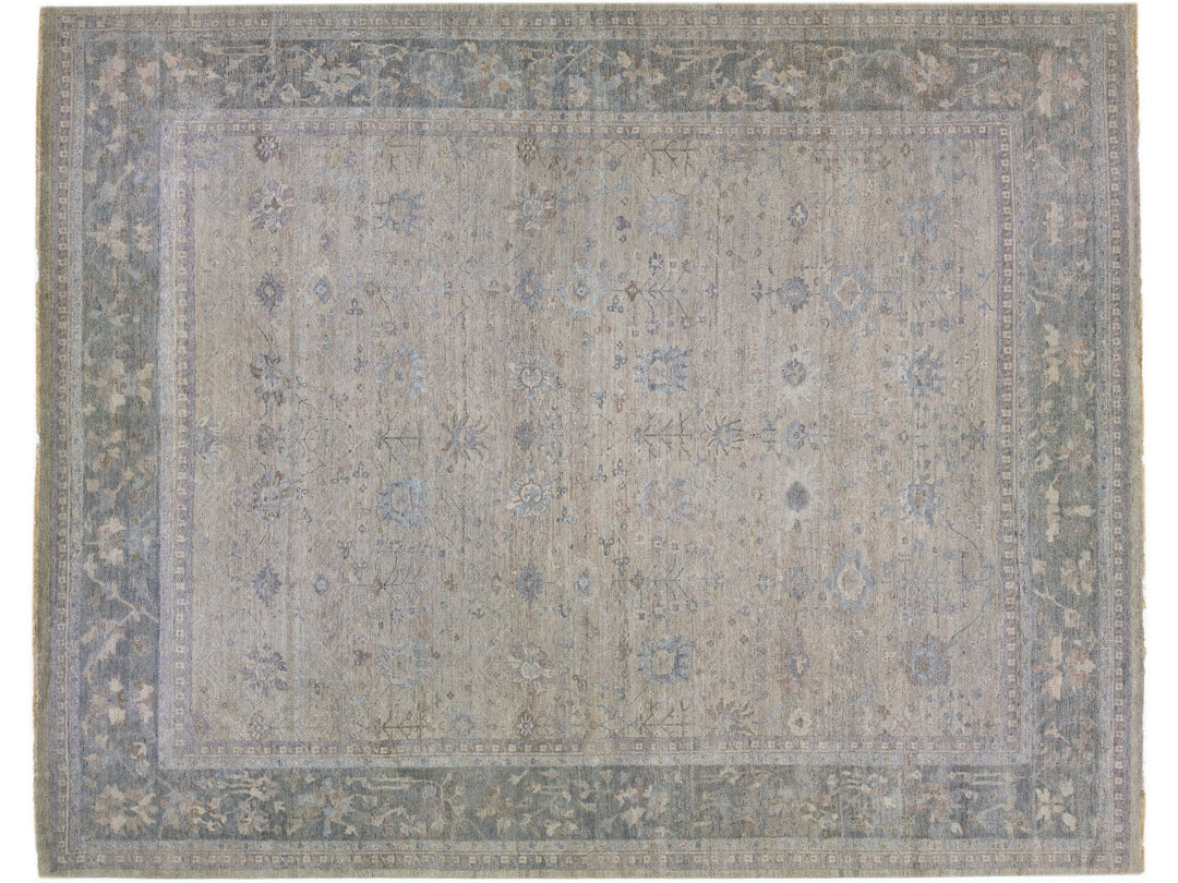 Modern Indian Artisan Wool Rug 15 X 19