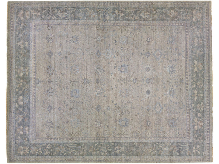 Modern Indian Artisan Wool Rug 15 X 19
