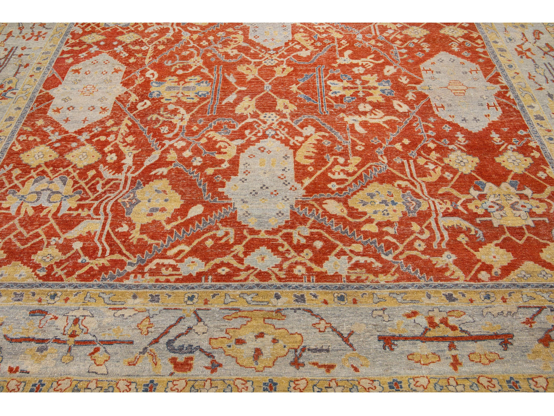Modern Tabriz Wool Rug 10 X 14