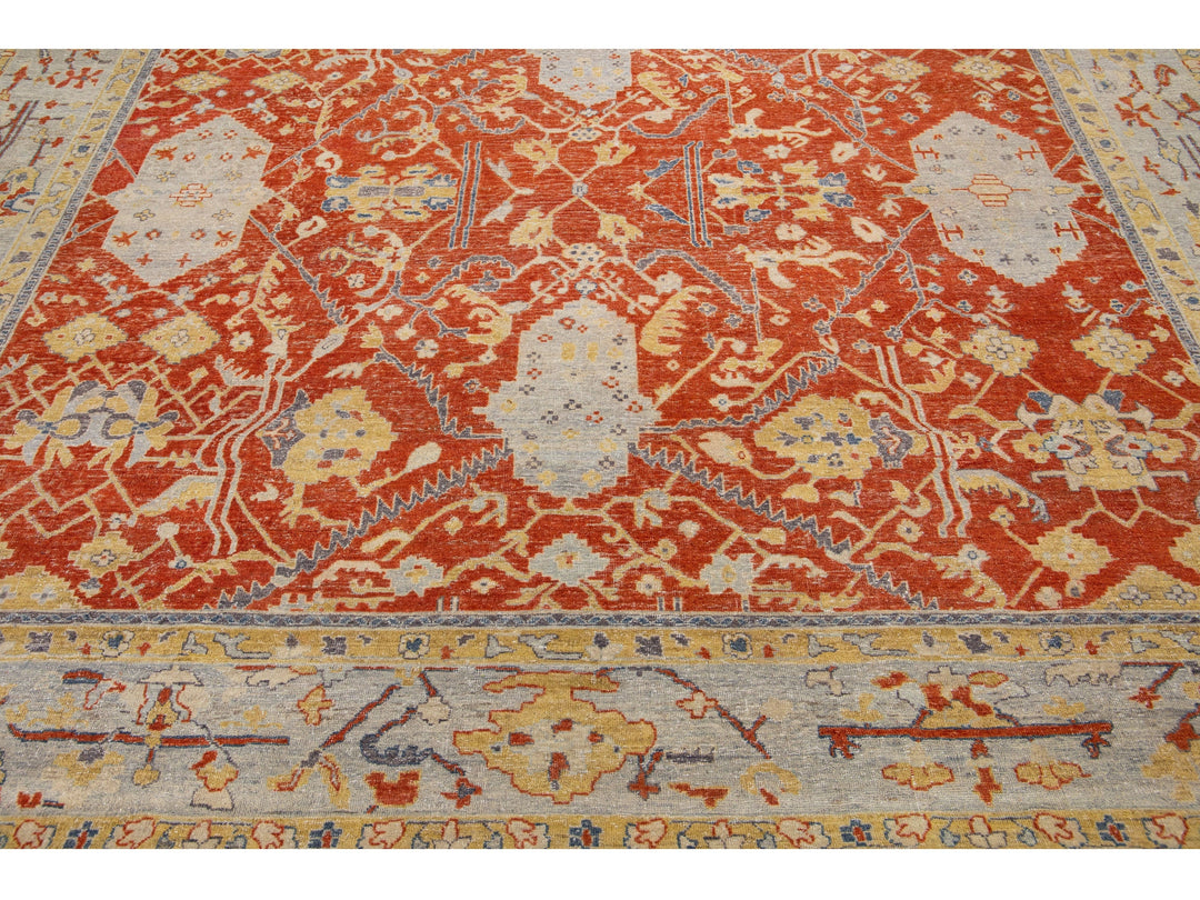 Modern Tabriz Wool Rug 10 X 14