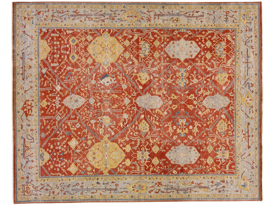 Modern Tabriz Wool Rug 12 X 15