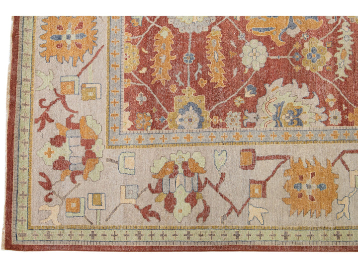 Modern Tabriz Wool Rug 12 X 15