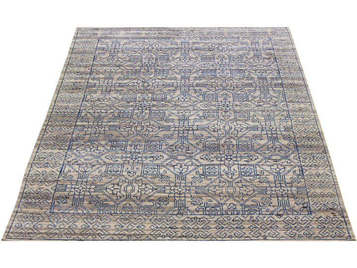 Modern Moroccan Wool Rug 10 X 14