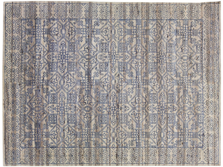 Modern Moroccan Wool Rug 10 X 14
