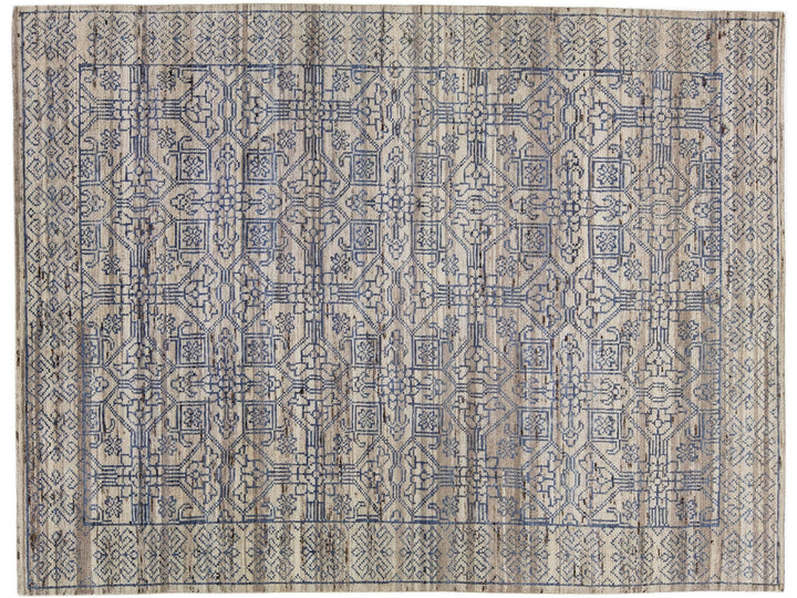 Modern Moroccan Wool Rug 11 X 14