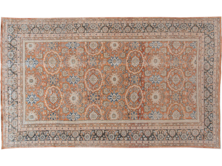Antique Mahal Wool Rug 10 X 16