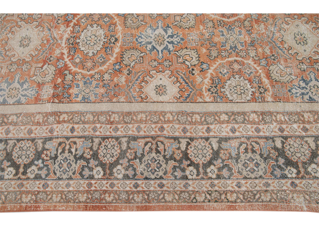 Antique Mahal Wool Rug 10 X 16