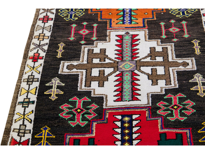 Vintage Turkish Tribal Wool Runner 3 X 11