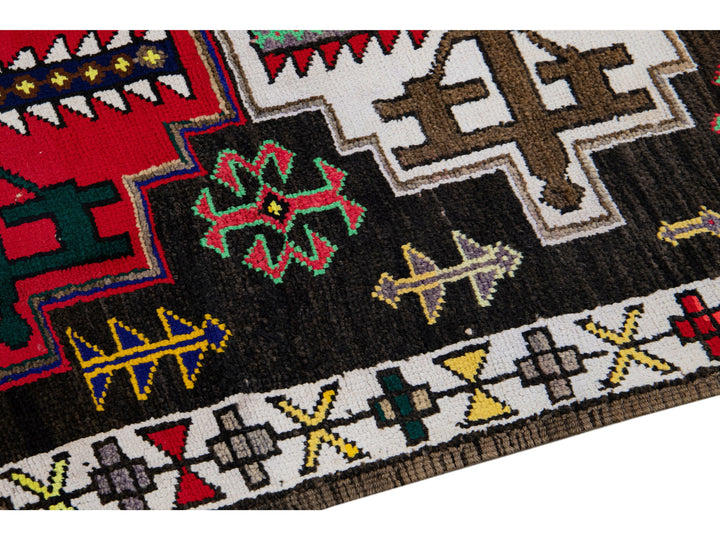 Vintage Turkish Tribal Wool Runner 3 X 11