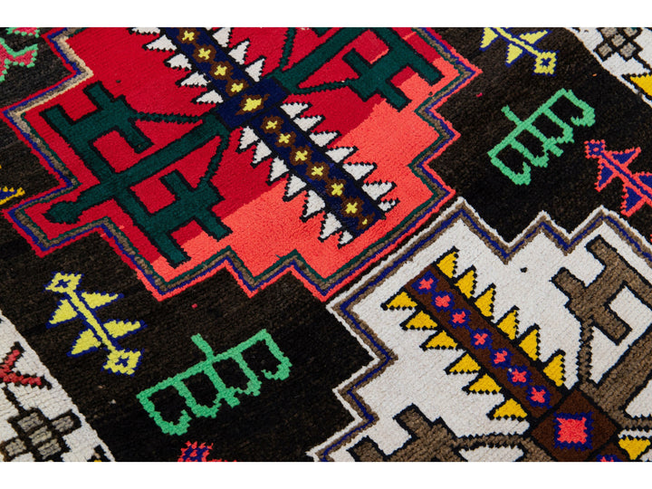 Vintage Turkish Tribal Wool Runner 3 X 11