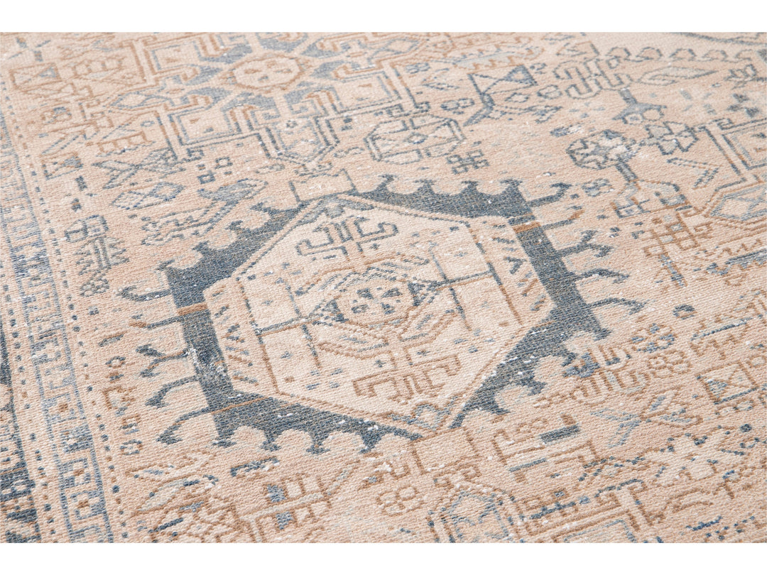 Antique Heriz Wool Rug 8 X 11