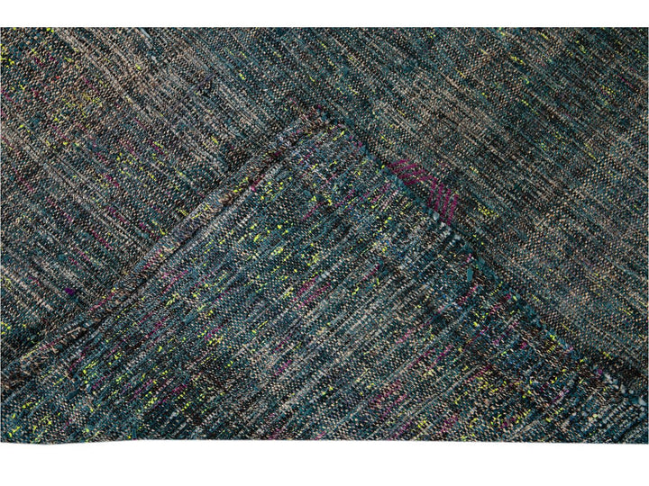 Vintage Flatweave Wool Runner 4 x 11