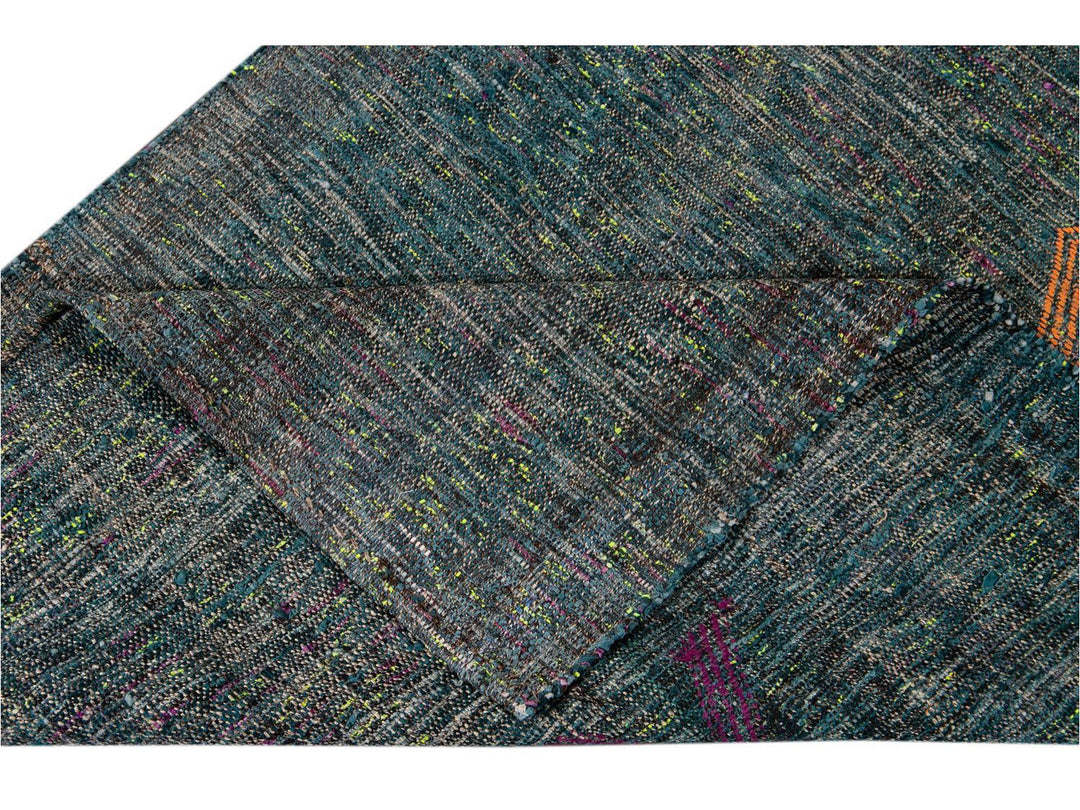 Vintage Flatweave Wool Runner 4 x 11