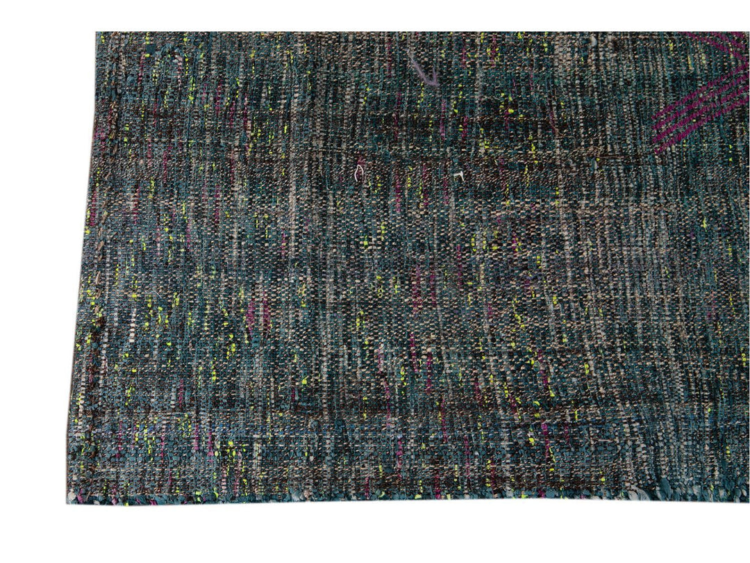 Vintage Flatweave Wool Runner 4 x 11