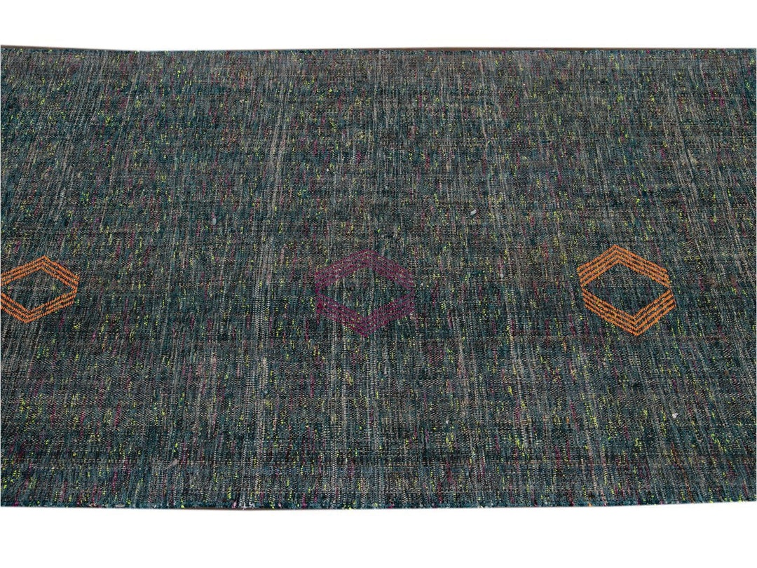 Vintage Flatweave Wool Runner 4 x 11