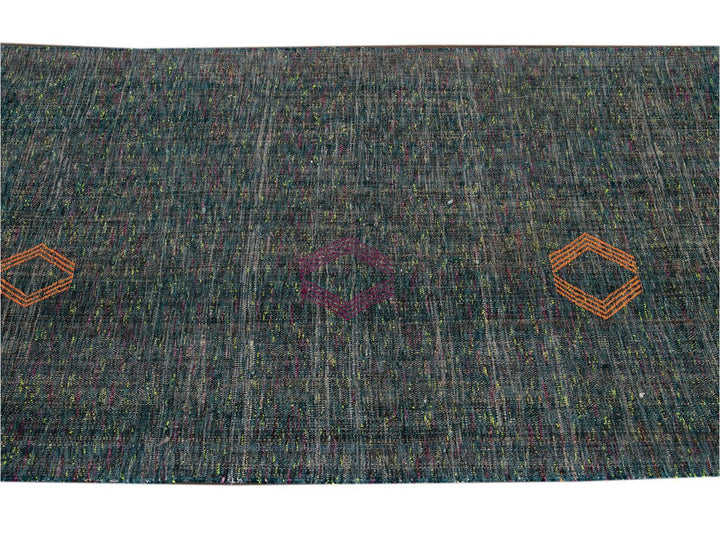 Vintage Flatweave Wool Runner 4 x 11