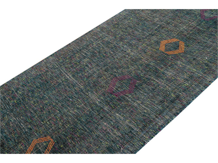 Vintage Flatweave Wool Runner 4 x 11