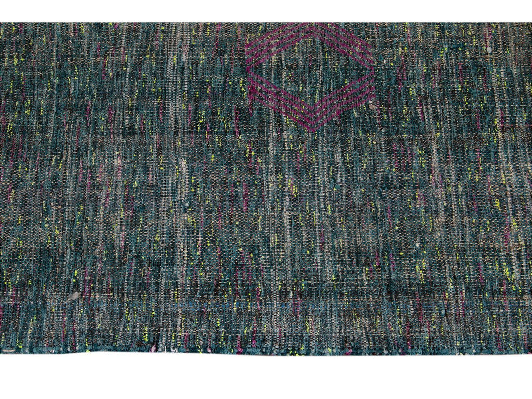 Vintage Flatweave Wool Runner 4 x 11