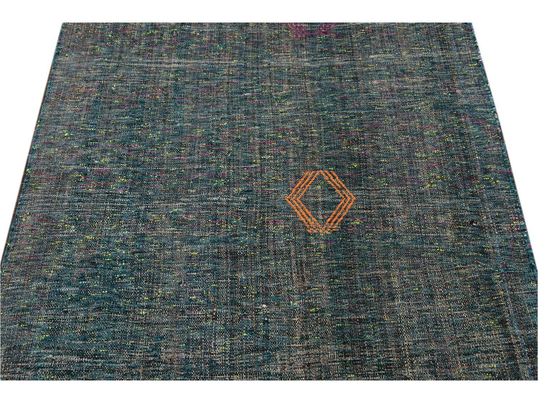 Vintage Flatweave Wool Runner 4 x 11