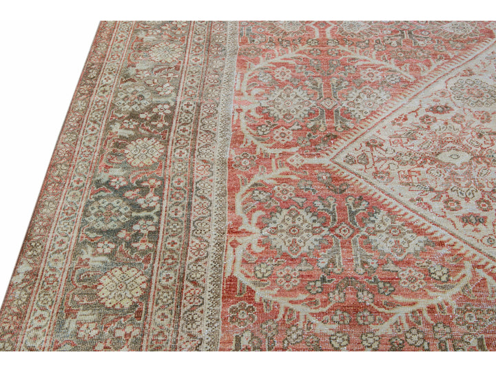 Antique Mahal Wool Rug 10 X 14