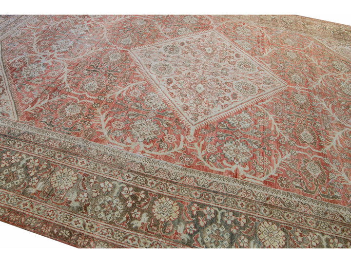 Antique Mahal Wool Rug 10 X 14