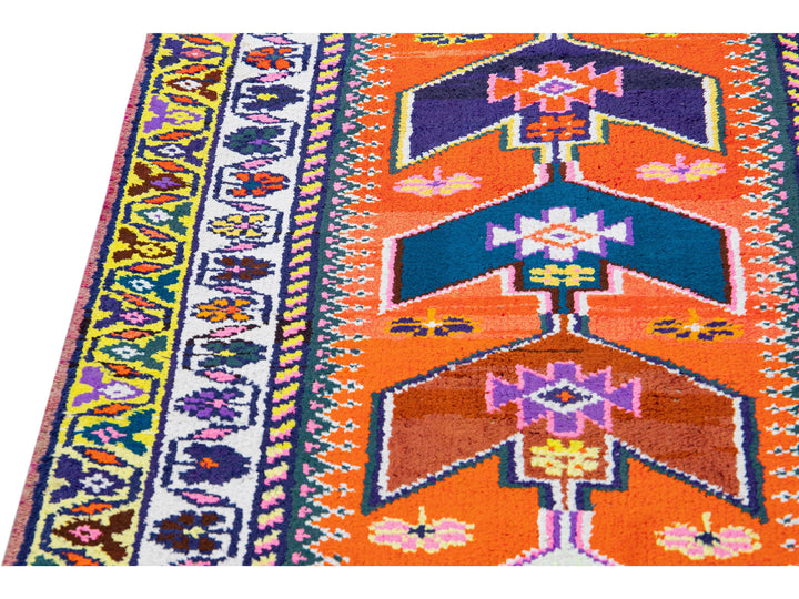 Vintage Turkish Wool Runner 3 X 13