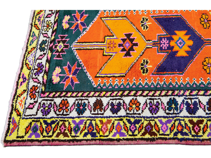 Vintage Turkish Wool Runner 3 X 13