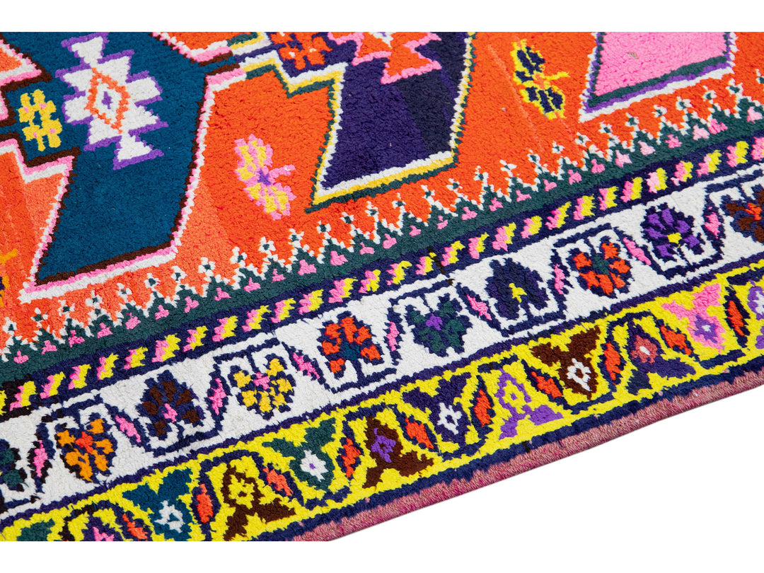 Vintage Turkish Wool Runner 3 X 13