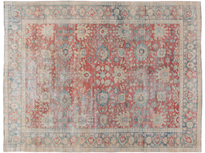 Antique Mahal Wool Rug 10 X 13