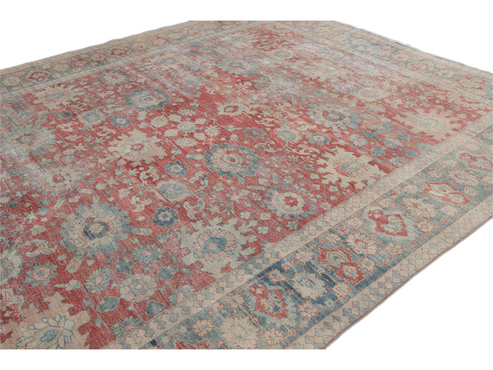 Antique Mahal Wool Rug 10 X 13
