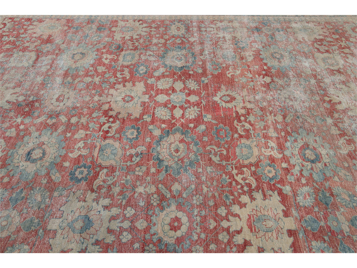 Antique Mahal Wool Rug 10 X 13