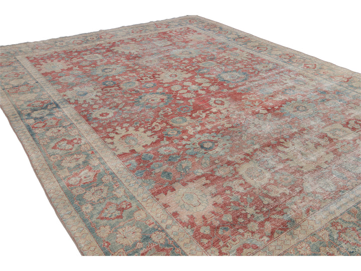 Antique Mahal Wool Rug 10 X 13
