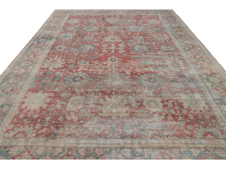 Antique Mahal Wool Rug 10 X 13