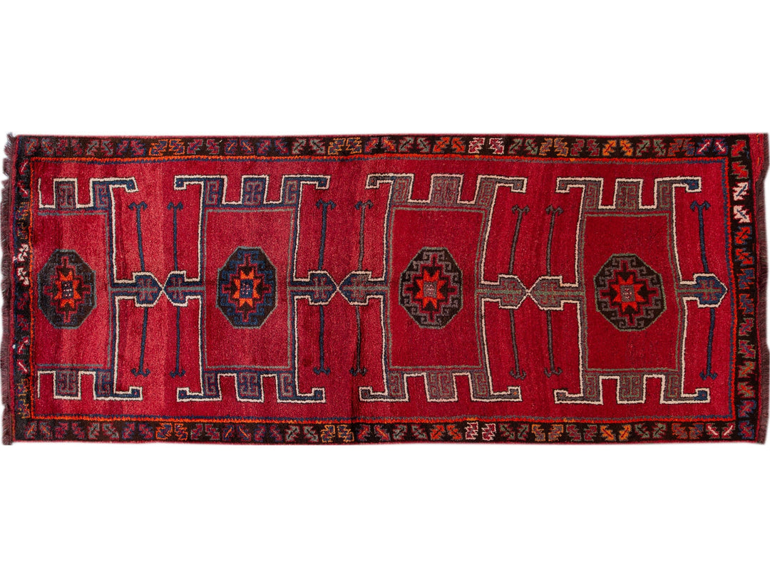 Vintage Turkish Tribal Wool Runner 6 X 15.
