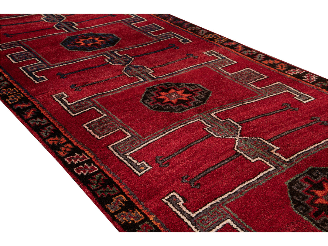 Vintage Turkish Tribal Wool Runner 6 X 15