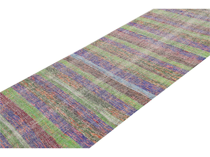 Vintage Flatweave Wool Runner 4 X 20