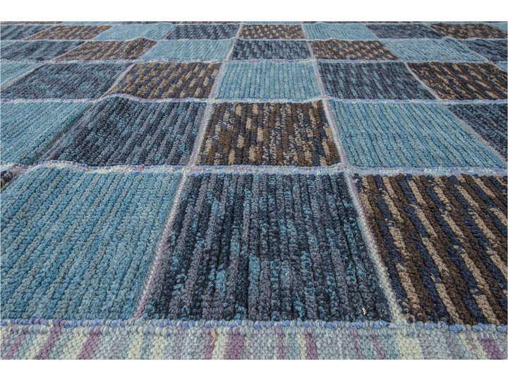 Modern Swedish Square Wool Rug 10 X 11
