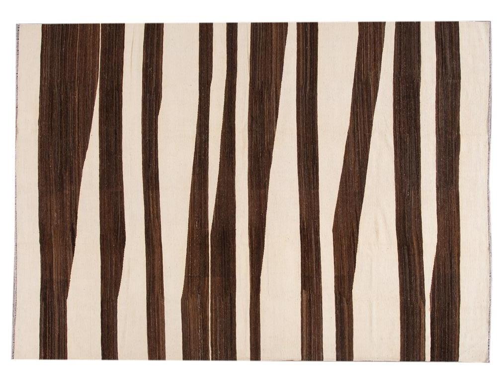 21st Century Modern Kilim Wool Rug 10 X 14