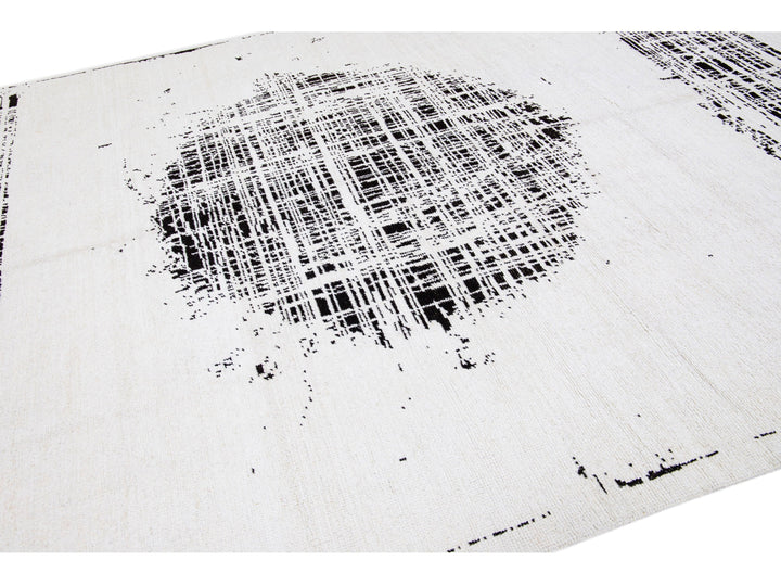 Modern Moroccan Wool Rug 9 X 12