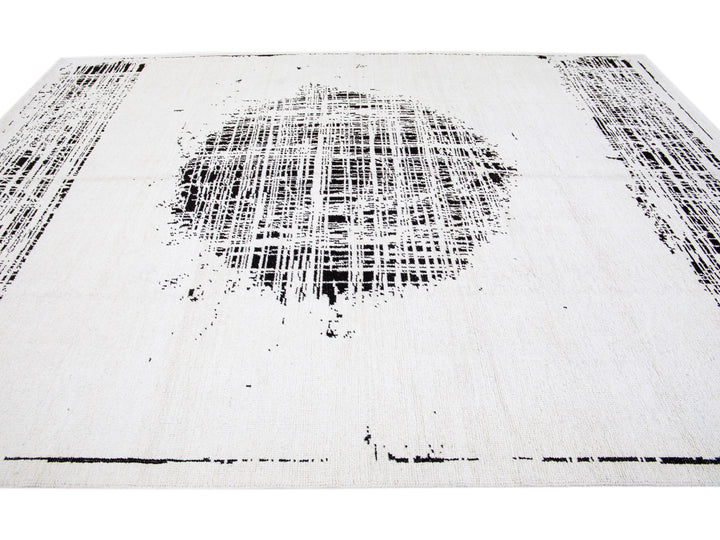 Modern Moroccan Wool Rug 9 X 12