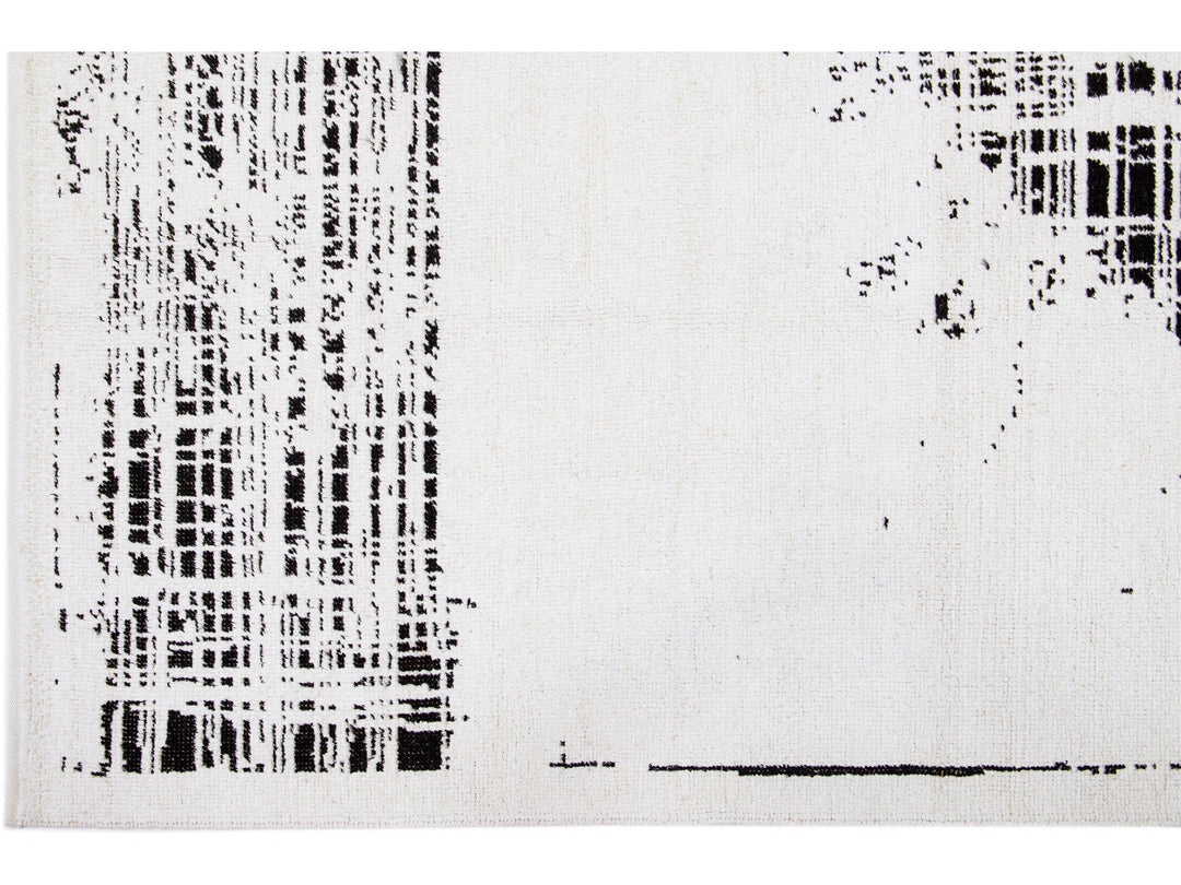 Modern Moroccan Wool Rug 9 X 12