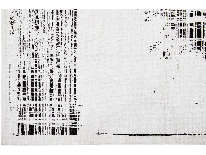 Modern Moroccan Wool Rug 9 X 12